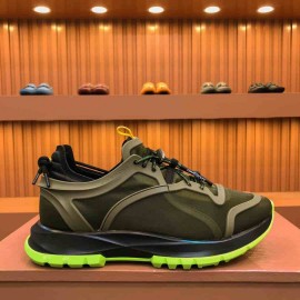 Givenchy Chunky Lace Up Trainers Green 