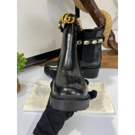 Gucci Chelsea Crystal belt boots 