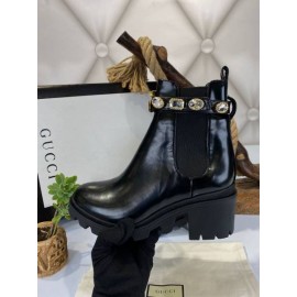 Gucci Chelsea Crystal belt boots 