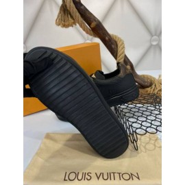 Louis Vuitton time out matte leather sneakers