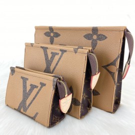 Louis Vuitton Toiletry Pouch taba big text