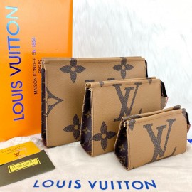 Louis Vuitton Toiletry Pouch taba big text