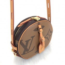 Louis Vuitton Boite Chapeau Souple brown big text