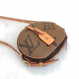 Louis Vuitton Boite Chapeau Souple brown big text