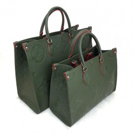 Louis Vuitton Onthego GM Empreinte Green Red