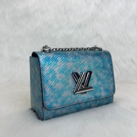 Louis Vuitton Twist Epi MM Blue Payton