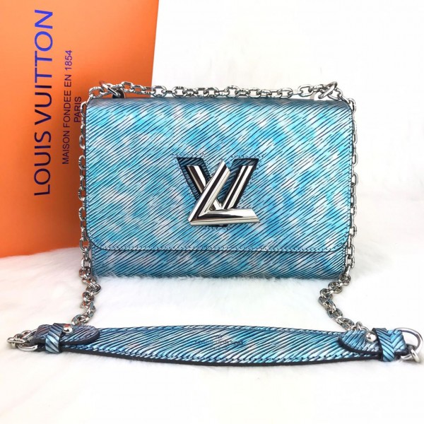 Louis Vuitton Twist Epi MM Blue Payton