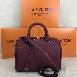 Louis Vuitton 25 Lik Empreinte Speedy Damson Color