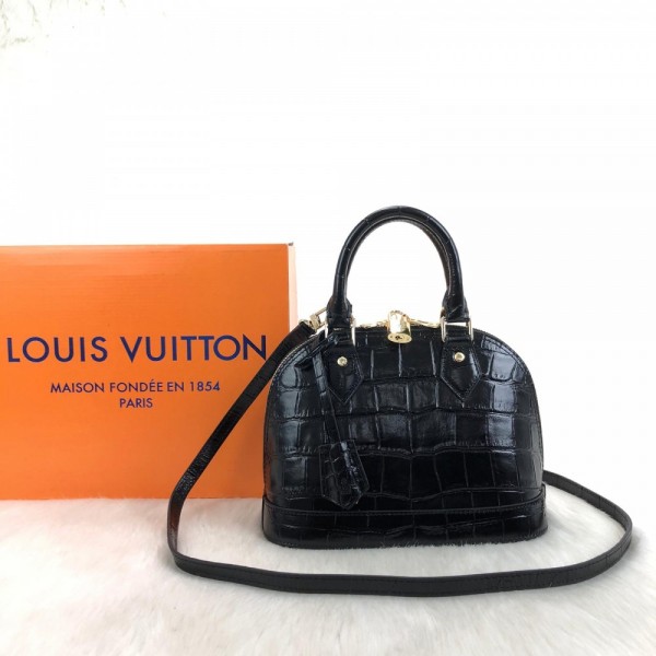 Louis Vuitton Alma Bb Kroko Limited