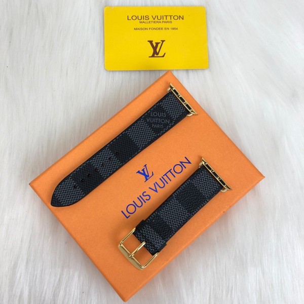 Louis Vuitton Apple Iwatch Damier Graphite Gold