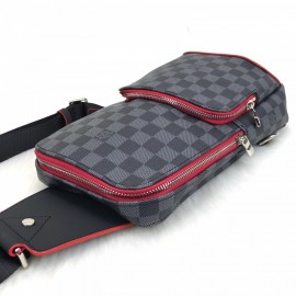 Louis Vuitton Avenue Sling Damier Graphite Special Red