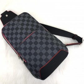 Louis Vuitton Avenue Sling Damier Graphite Special Red