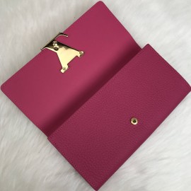 Louis Vuitton Capucines Wallet Fuchsia Color