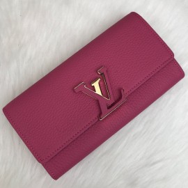 Louis Vuitton Capucines Wallet Fuchsia Color