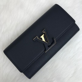 Louis Vuitton Capucines Wallet Dark Blue