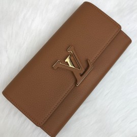 Louis Vuitton Capucines Wallet Tan Color