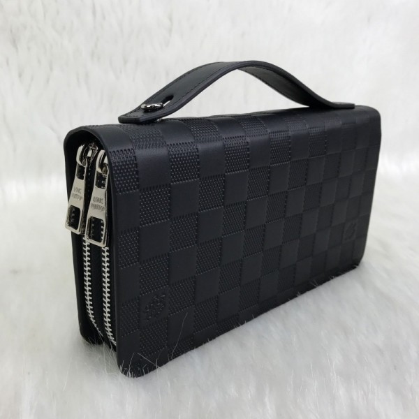 Louis Vuitton Double Zippy Daily Organiser Black