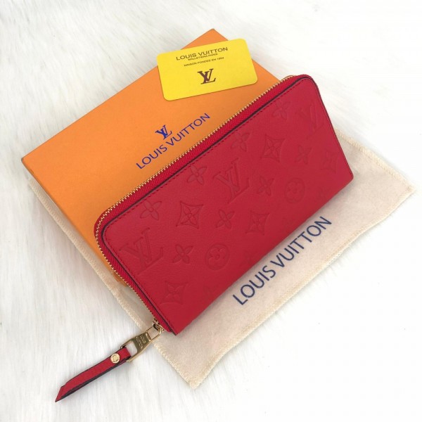 Louis Vuitton Empreinte Zippy Red