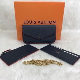 Louis Vuitton Felice Genuine Leather Dark Blue