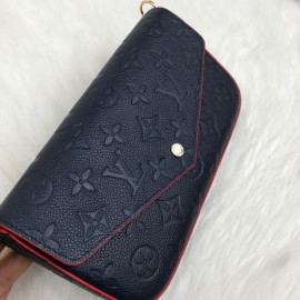 Louis Vuitton Felice Genuine Leather Dark Blue