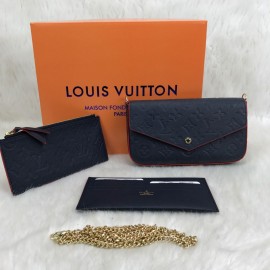 Louis Vuitton Felice Genuine Leather Dark Blue