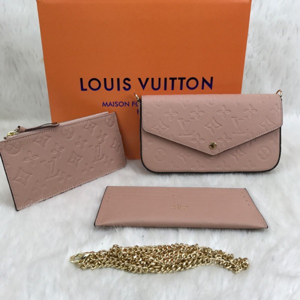 Louis Vuitton Felice Genuine Leather Powder