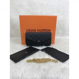 Louis Vuitton Felice Genuine Leather Black