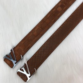 Louis Vuitton Belt Suede Leather Tan Color Empriente