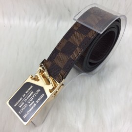 Louis Vuitton Belt New Season Brown Checkered/Damier