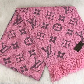 Louis Vuitton Logomania Genuine Wool Scarf Powder Rose