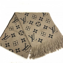 Louis Vuitton Logomania Genuine Wool Scarf Mink