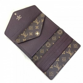 Louis Vuitton Marie Lou Long Wallet Claret Red