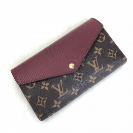 Louis Vuitton Marie Lou Long Wallet Claret Red