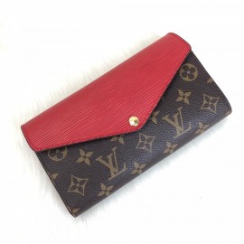 Louis Vuitton Marie Lou Long Wallet Red