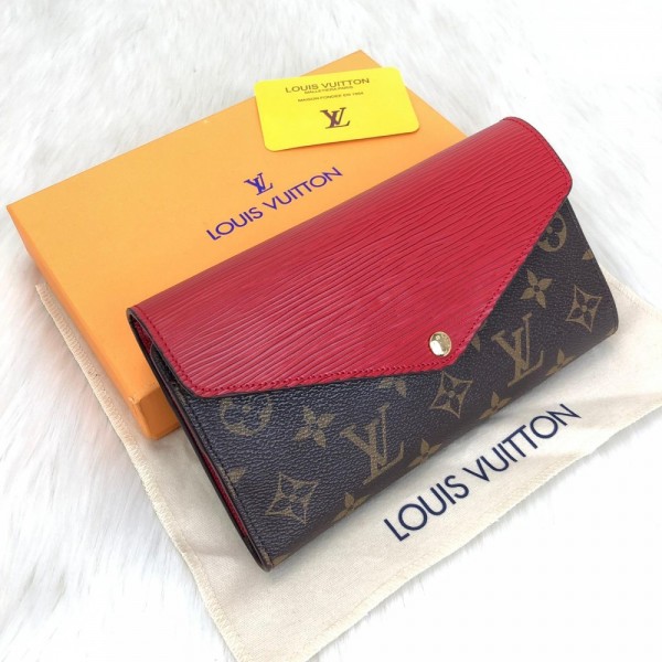 Louis Vuitton Marie Lou Long Wallet Red