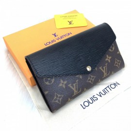 Louis Vuitton Marie Lou Long Wallet Black