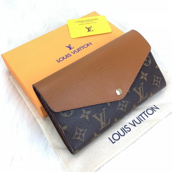 Louis Vuitton Marie Lou Long Wallet Tan Color