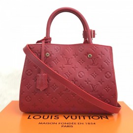 Louis Vuitton Montaigne Mm Empreinte Red