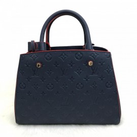 Louis Vuitton Montaigne Mm Empreinte Dark Blue