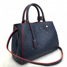 Louis Vuitton Montaigne Mm Empreinte Dark Blue