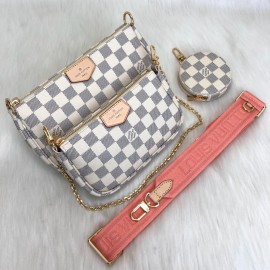 Louis Vuitton Multi Pochette Damier AzureAccessoires Powder