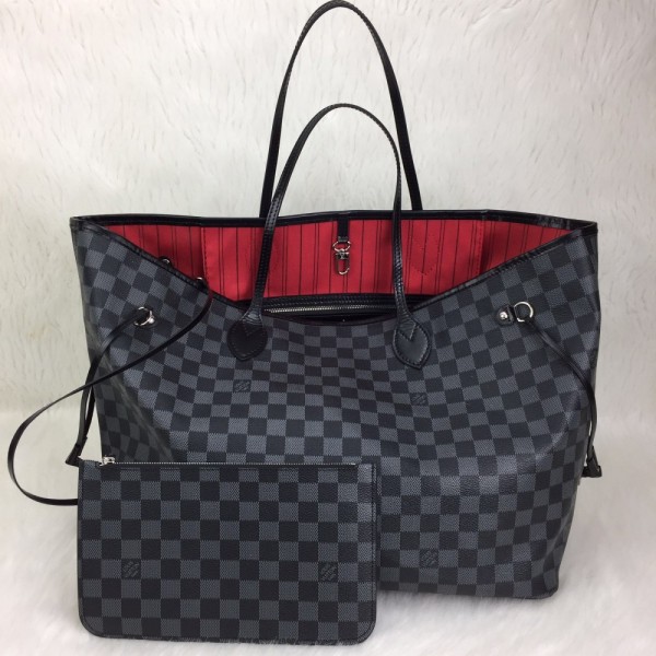 Louis Vuitton Neverful Gm Large Size Damier Graphite