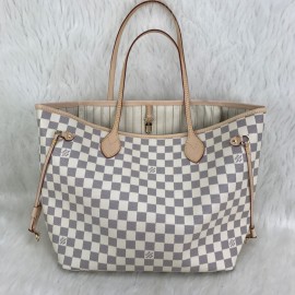 Louis Vuitton Neverful Mm Medium Size Damier Azur