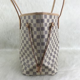 Louis Vuitton Neverful Mm Medium Size Damier Azur