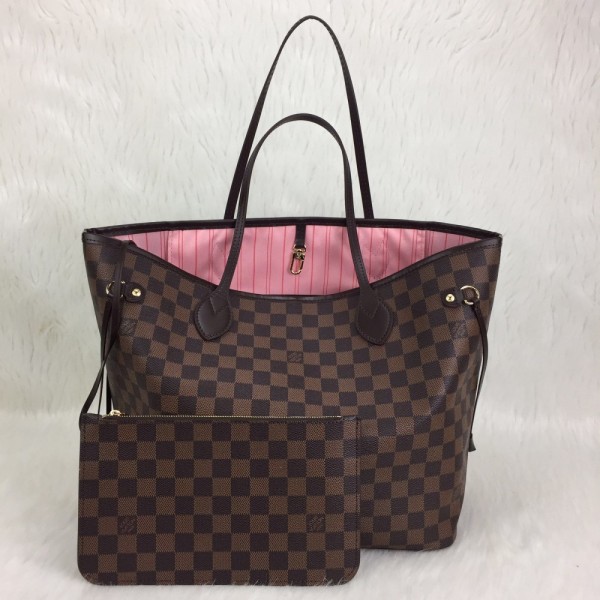 Louis Vuitton Neverful Mm Medium Size Damier Powder