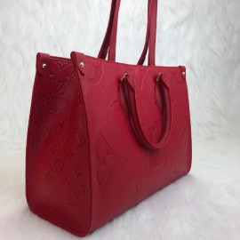 Louis Vuitton Onthego Mm Empreinte Red