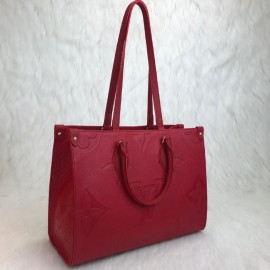 Louis Vuitton Onthego Mm Empreinte Red