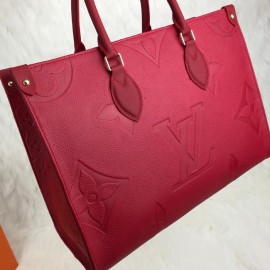 Louis Vuitton Onthego Mm Empreinte Red