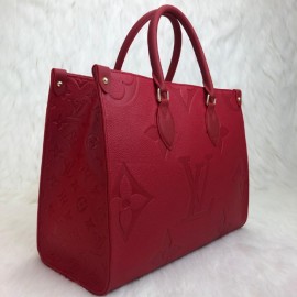 Louis Vuitton Onthego Mm Empreinte Red