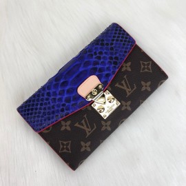 Louis Vuitton Pallas Wallet Blue